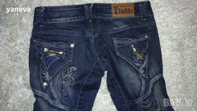  "Tinddo" дънки с готини ципове, снимка 3 - Дънки - 26976481