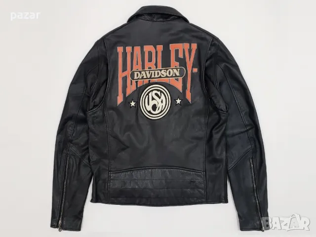 HARLEY DAVIDSON Харли Оригинално Кожено Рокерско Яке Рокерия L-XL