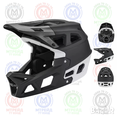 Кросова каска MARTAR, Full Face, Сертифицирана, Олекотена (690g), S/M