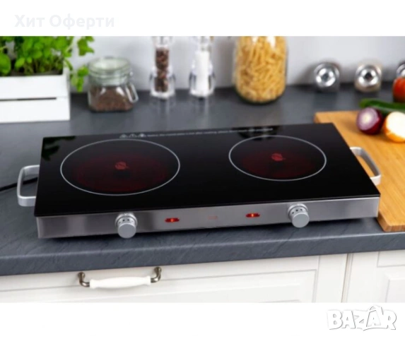 Котлон керамичен MHP-2022IS, двоен,1800W+1000W, снимка 4 - Котлони - 53221150