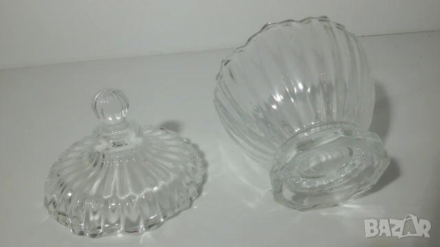 Стъклен или кристален държач за бонбони, снимка 5 - Прибори за хранене, готвене и сервиране - 51055428