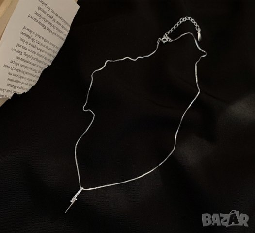 Тотална разпродажба - 50% Сребърно колие /2428/, снимка 2 - Колиета, медальони, синджири - 33150509