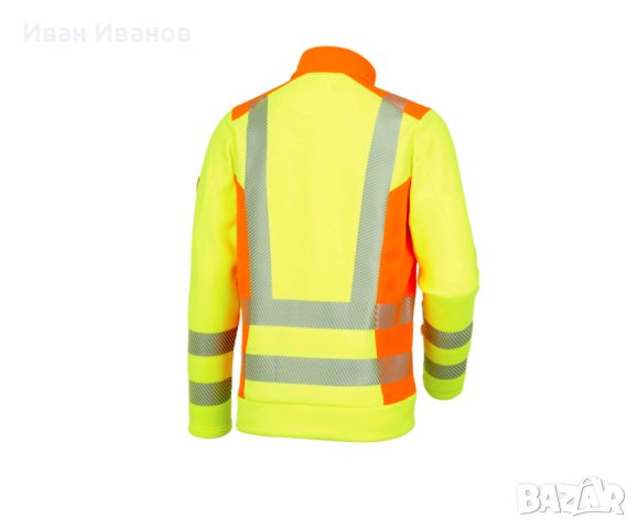 Engelbert Strauss High-vis fleece troyer e.s.motion 2020 размер Л, снимка 4 - Спортни дрехи, екипи - 43839599