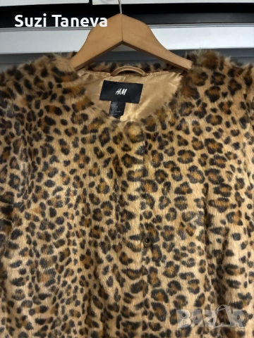 Леко палтенце HM, животински принт, снимка 2 - Палта, манта - 53416660