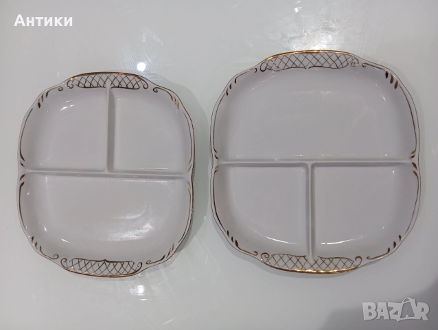 Порцеланови плата за сервиране маркирани