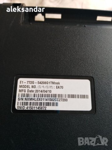 Acer aspire EA70 , снимка 2 - Части за лаптопи - 40382630