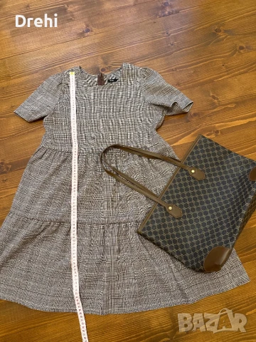 Карирана рокля размер М 