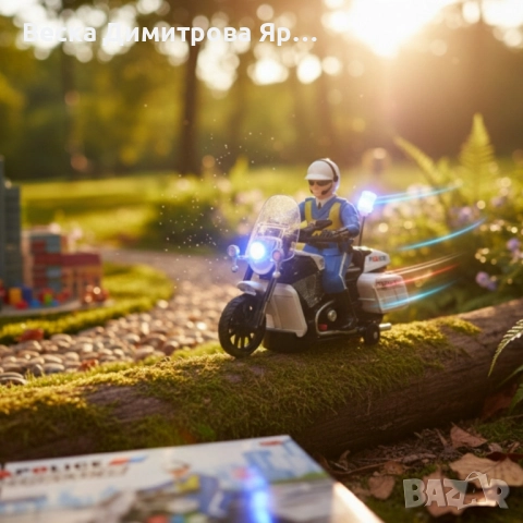 Полицейски мотор със светлини и звук – движение, екшън и усмивки, снимка 3 - Коли, камиони, мотори, писти - 51812373