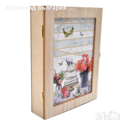 Дървена кутия за ключове, снимка 1