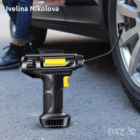 Безжичен дигитален компресор за автомобил, снимка 9 - Аксесоари и консумативи - 51552366