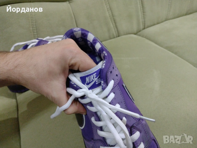 оригинални кецове Nike SB Dunk Purple Lobster , снимка 6 - Кецове - 53521928