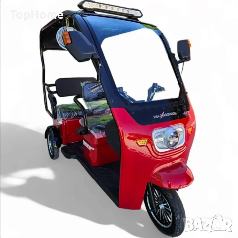  Електрическа Триколка С Покрив и камера за задно виждане, снимка 2 - Мотоциклети и мототехника - 41941508