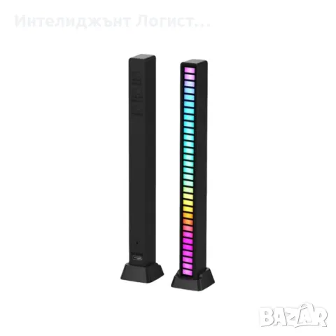 Лед музикален индикатор, RGB rhythmic, снимка 3 - Настолни лампи - 48055084