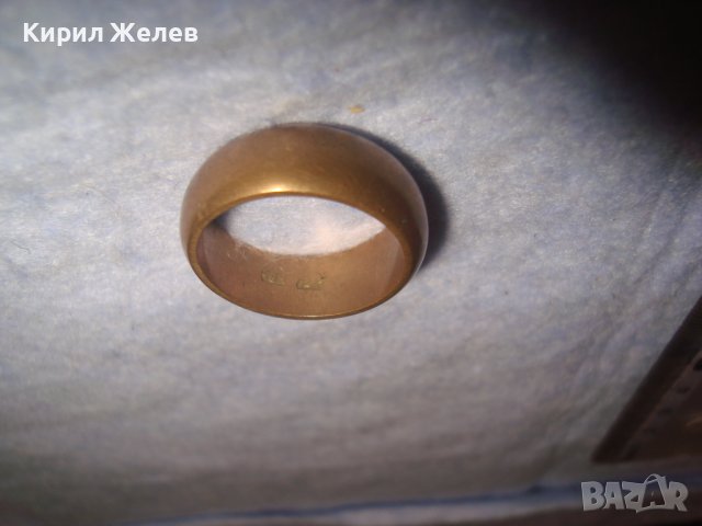 СТАР СТОМАНЕН ПОЗЛАТЕН РЕТРО АРТ ПРЪСТЕН с ПЕЧАТИ 585 и 14К Тип ХАЛКА МАЙСТОРСКИ за КОЛЕКЦИЯ 28725, снимка 14 - Антикварни и старинни предмети - 37300697
