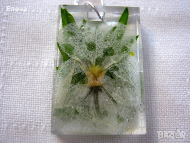 Бижута с естествени  цветя 1, снимка 6 - Бижутерийни комплекти - 28633166