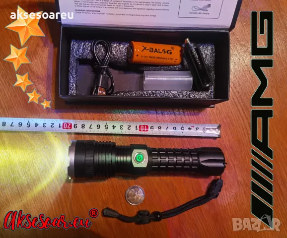 Регулируем Високопроизводителен Нов P90 Super Light акумулаторен фенер прожектор за осветление лов, снимка 6 - Къмпинг осветление - 48907652