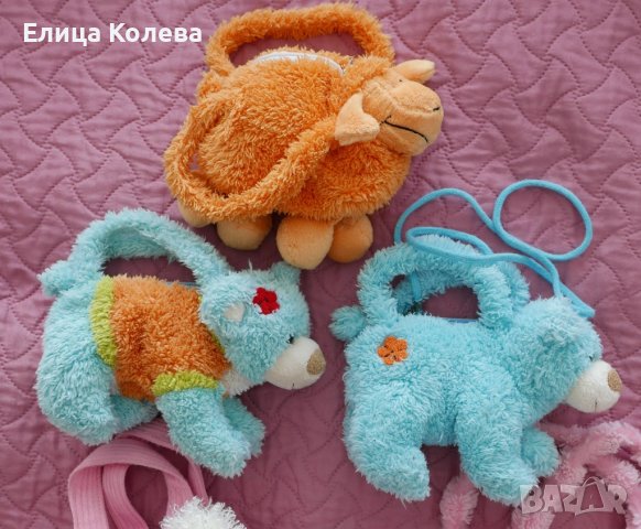 Детски плюшени чантички лот