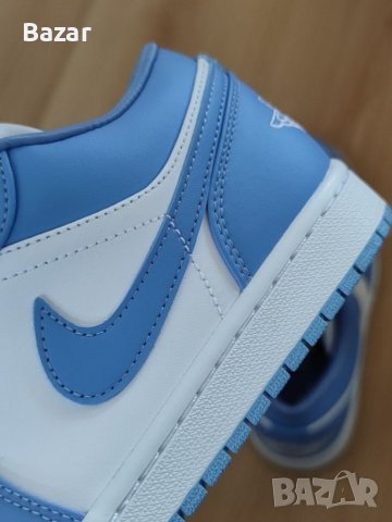 Nike Air Jordan 1 Low UNC Blue Сини Бели Обувки Маратонки Размер 40 Нови Оригинални Обувки Найк, снимка 7 - Маратонки - 40312788