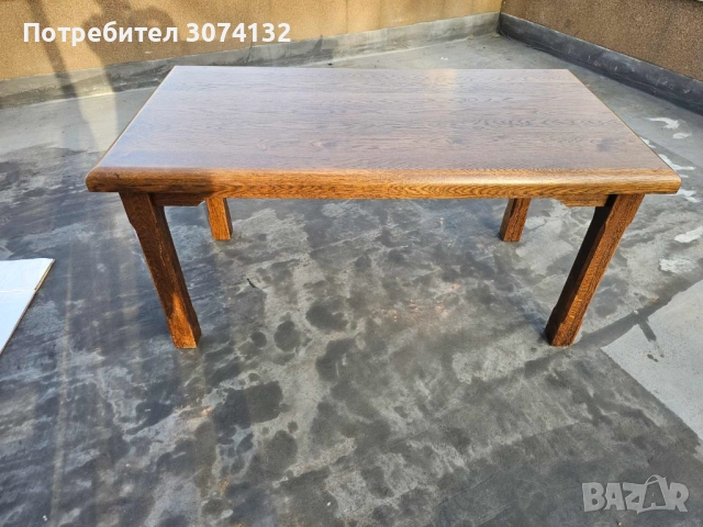 Масивна дъбова трапезна маса, снимка 3 - Маси - 52806747