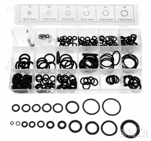 Комплект Гумени О-пръстени - 225 броя в Кутия., снимка 2 - Аксесоари и консумативи - 49900130