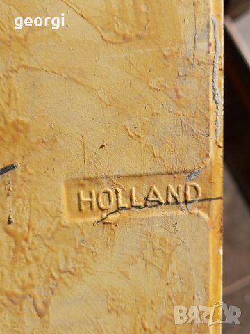 Голямо порцеланово пано на ловна тематика Mosa Holland антика уникат , снимка 11 - Декорация за дома - 38426027