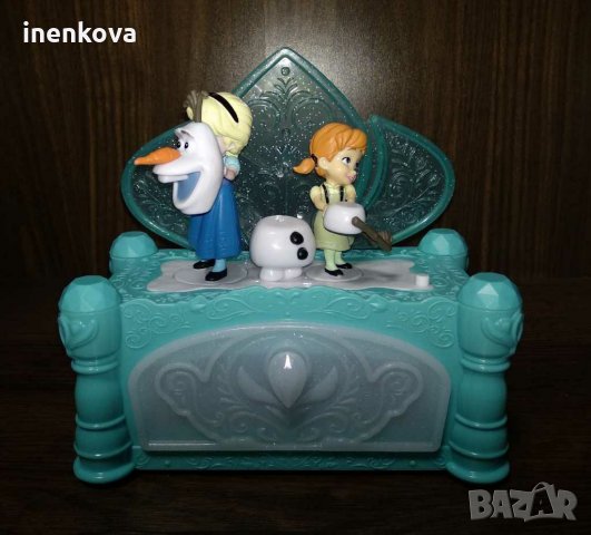 Музикална кутийка за бижута  Замръзналото кралство Елза, Анна и Олаф 68лв., снимка 4 - Други - 28812665