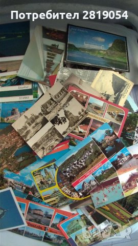 70 броя международни чужди пощенски картички някой от тях са пътували с марки и надписани , снимка 3 - Филателия - 40032924