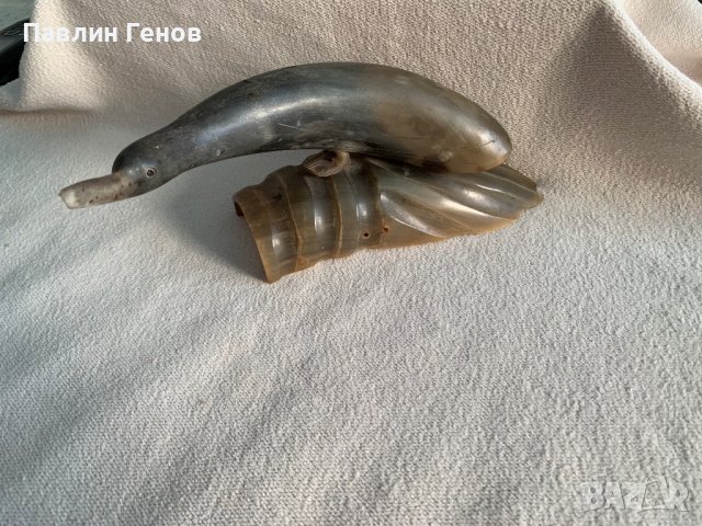 Стар сувенир от рог / кост, снимка 2 - Антикварни и старинни предмети - 38532735