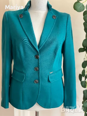 Стилно сако на Kensol. Размер Л. Ново. Зелен цвят, снимка 1
