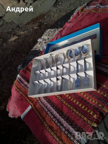 Стари лъжички комплект,Сувенир, снимка 4 - Антикварни и старинни предмети - 27356043