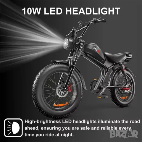 Електрически велосипед/колело EMOKO C93 1000W 20AH, снимка 5 - Велосипеди - 48055857