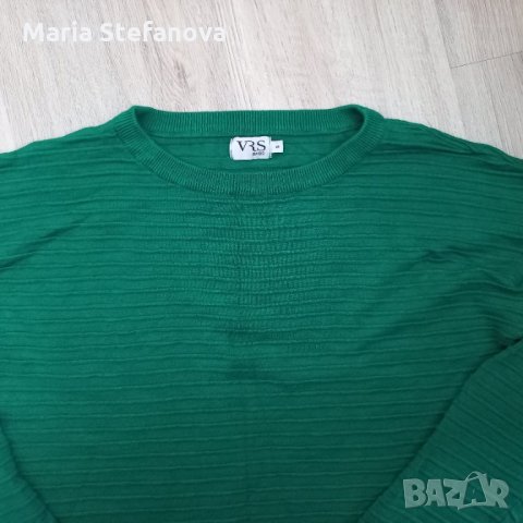Зелен пуловер VRS, снимка 3 - Блузи с дълъг ръкав и пуловери - 35643964