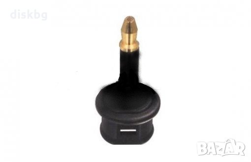 Преход оптичен Toslink F към 3.5 мм оптичен мъжки, позлатен