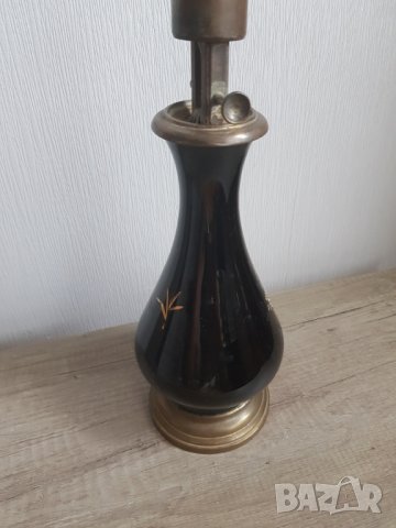 Френска стъклена газова лампа, снимка 3 - Антикварни и старинни предмети - 37690522
