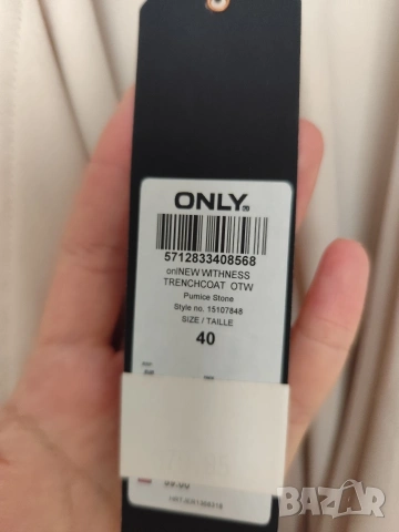 Only нов тренч с етикет, размер 40 М-Л , снимка 3 - Палта, манта - 53475522