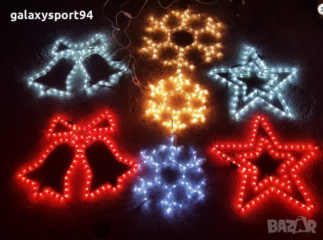 LED Коледна Бяла Звезда 2022 Коледа Лед Светлина За външен/вътр монтаж Енергоспестяващи, снимка 3 - Лед осветление - 38580590