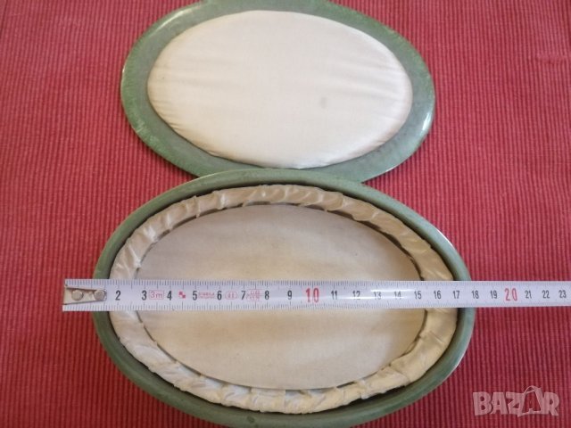 Кутия за бижута от зелен каталин СССР. , снимка 13 - Антикварни и старинни предмети - 32813754