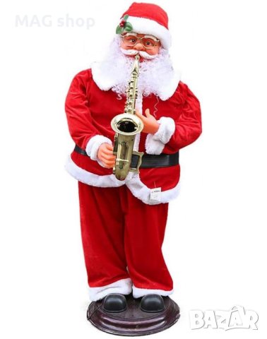 ПРОМО! ОГРОМЕН Дядо Коледа танцуващ със сензор за движение 180см, снимка 3 - Музикални играчки - 43105165