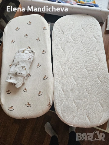 Rainy Матрак мемори пяна за бебешка количка 79х36х4 Чаршаф с ластик