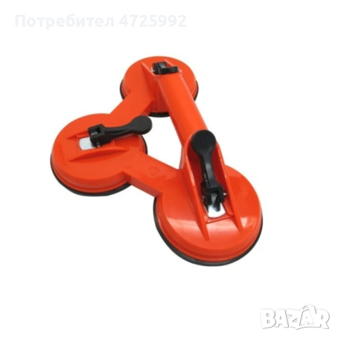 Троен вакуумен държач за стъкла – до 120 кг товароносимост, снимка 3 - Други стоки за дома - 53310985