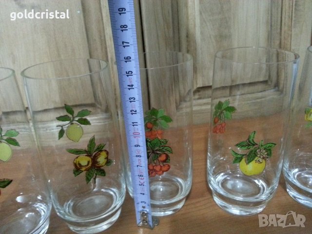 Водни стъклени чаши, снимка 5 - Антикварни и старинни предмети - 38583969