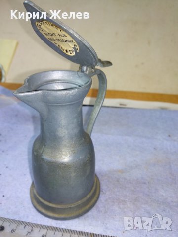 Стара МАРКОВА НЕМСКА КОЛЕКЦИОНЕРСКА ЦИНКОВА КАНИЧКА МАЙСТОРСКА ИЗРАБОТКА с ЕТИКЕТ и МАРКИРОВКА 42685, снимка 16 - Колекции - 43949381