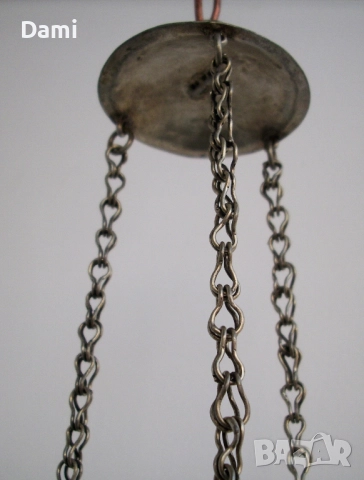 Старинно кандило сребро 19 век, снимка 9 - Антикварни и старинни предмети - 52948623