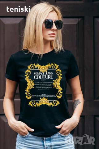  Тениска Versace принт Нови модели,цветове и размери