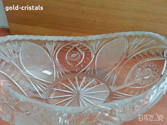 кристална купа фруктиера , снимка 8 - Антикварни и старинни предмети - 26736675