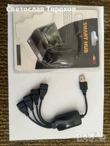 Смарт ХЪБ-Разклонител за компютър и лаптоп - USB, снимка 4 - Части за лаптопи - 43941540