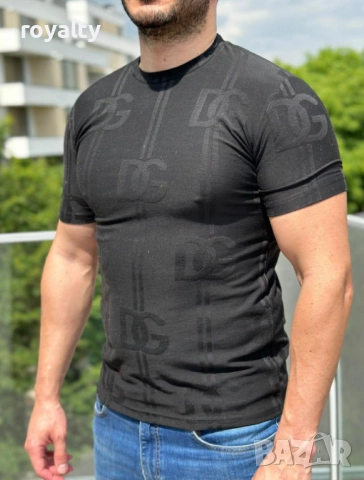 Dolce & Gabbana Мъжка Тениска Пресован Памук 