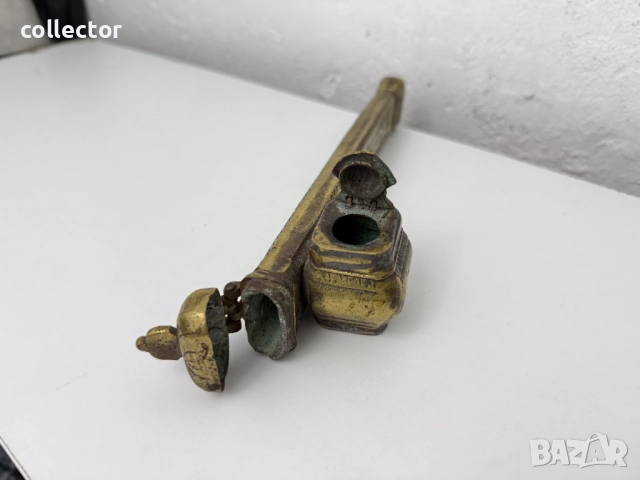 Традиционен бронзов девит / мастилница / писалище №7629, снимка 4 - Антикварни и старинни предмети - 52482247