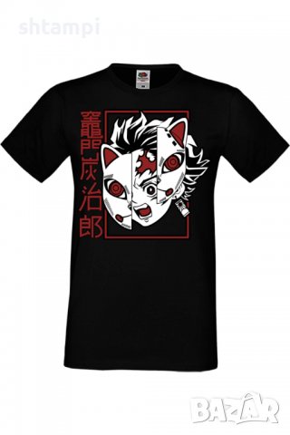 Мъжка тениска Demon Slayer Tanjiro Tonos,Анимация,игра,Празник,Повод., снимка 2 - Тениски - 37939229