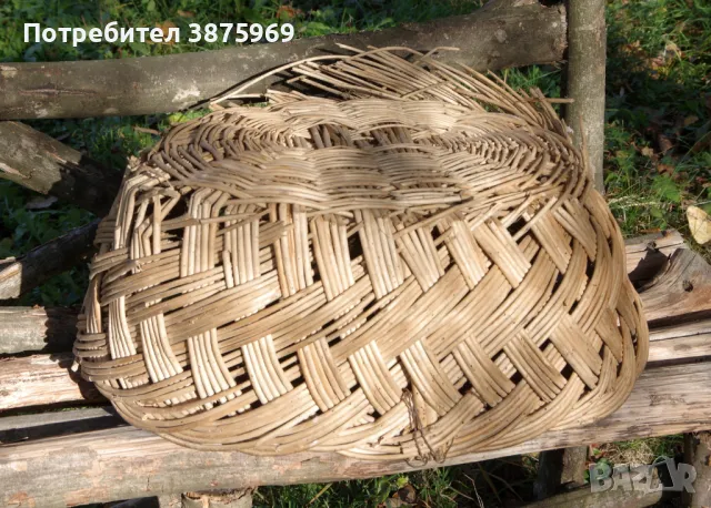 Стари плетени кошници и плетен кош, снимка 3 - Антикварни и старинни предмети - 49842297